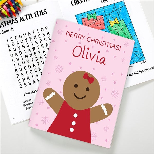 Christmas Characters Personalized Kids Coloring Book - 48779