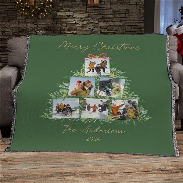 Holiday Moments Personalized Christmas Photo Blankets - 48800