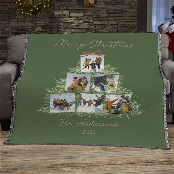Holiday Moments Personalized Christmas Photo Blankets - 48800