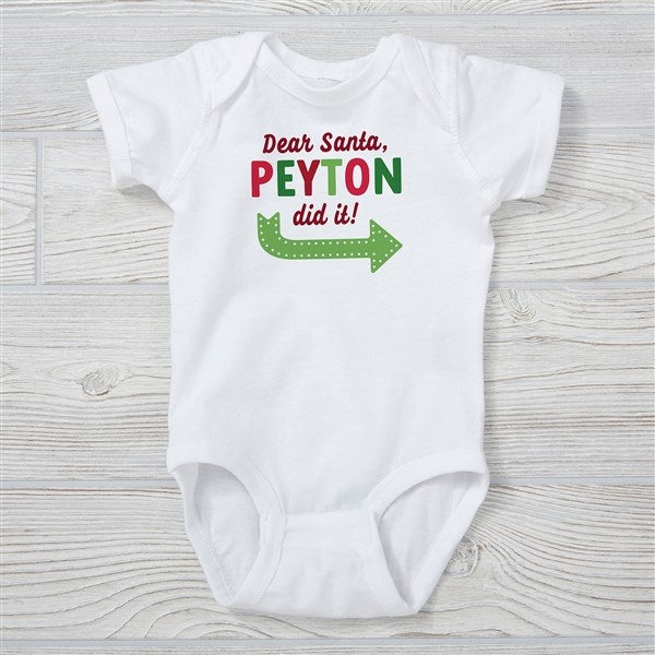 They Did It Personalized Christmas Baby Clothing  - 48836
