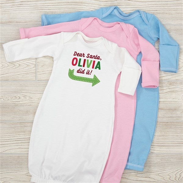 They Did It Personalized Christmas Baby Clothing  - 48836