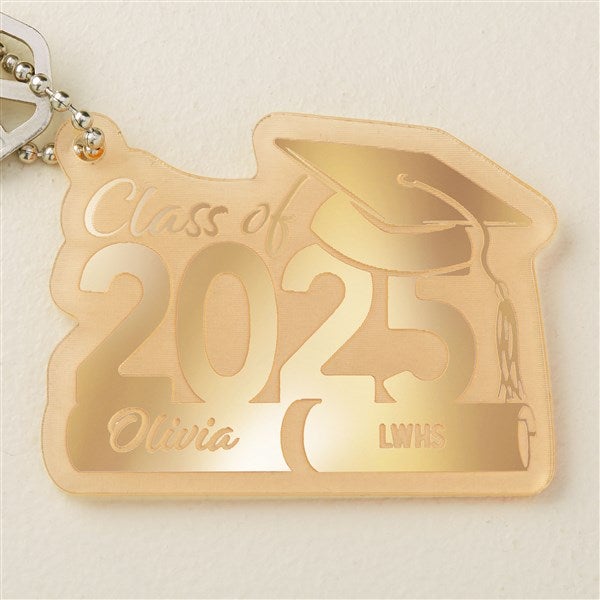 Graduation Hat Personalized Acrylic Keychain  - 48848