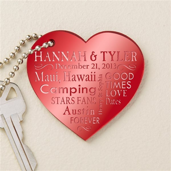 Our Life Together Personalized Heart Keychain - 48855