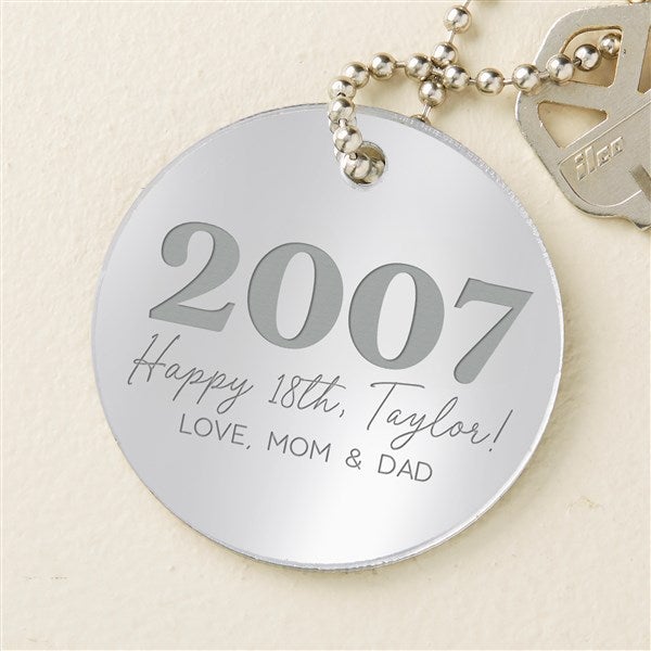 Birthday Year Personalized Acrylic Keychain - 48857
