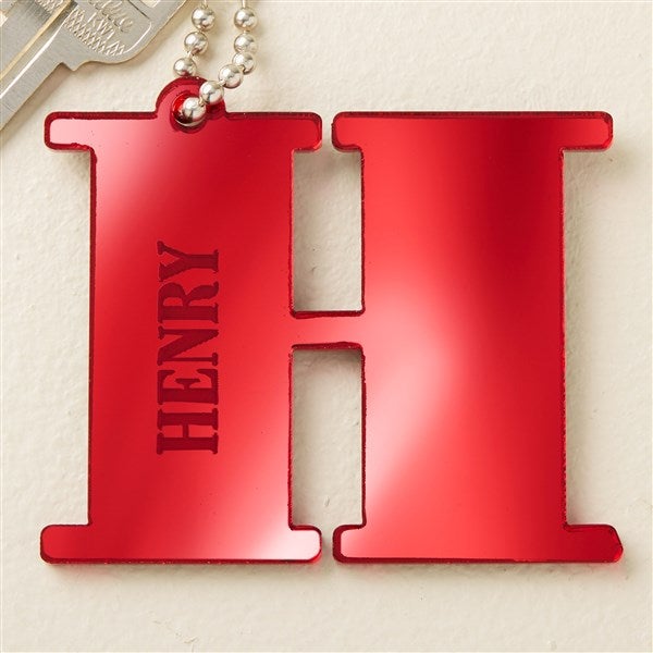 Initial and Name Personalized Acrylic Keychain  - 48861