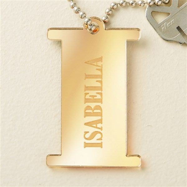 Initial and Name Personalized Acrylic Keychain  - 48861
