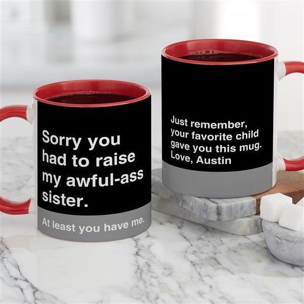 Awful Ass Kids Personalized Mom Coffee Mugs  - 48879