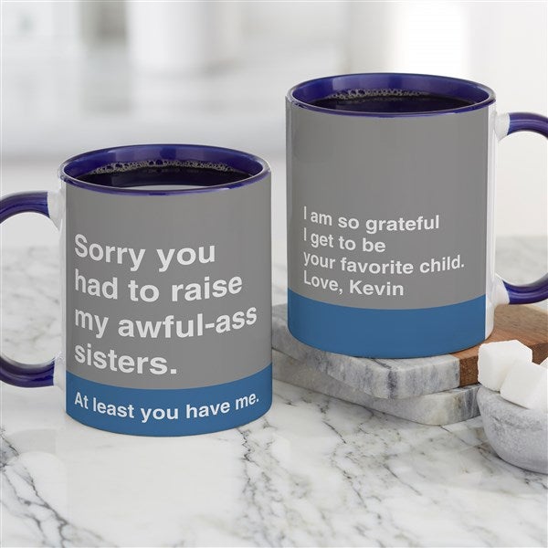 Awful Ass Kids Personalized Mom Coffee Mugs  - 48879
