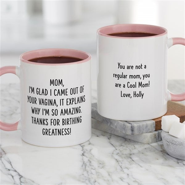 Birthed Greatness Funny Personalized Mom Coffee Mugs  - 48881