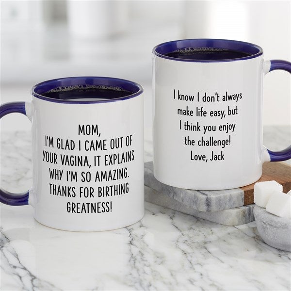 Birthed Greatness Funny Personalized Mom Coffee Mugs  - 48881