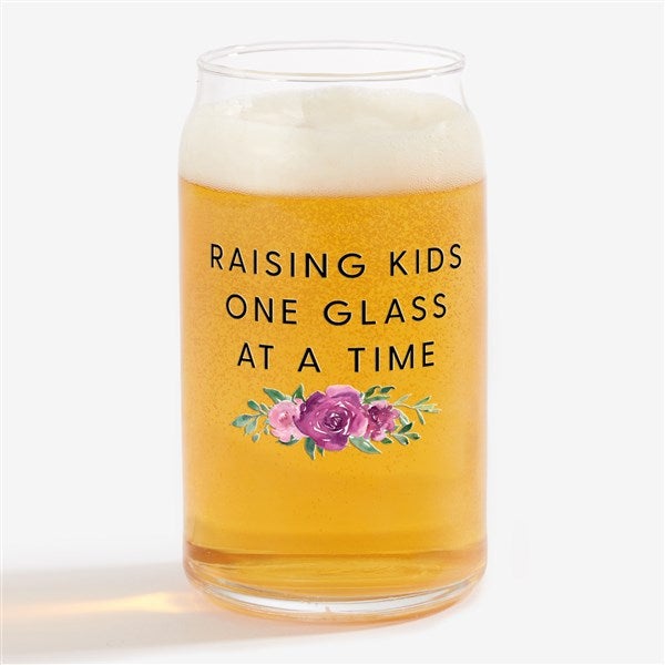 Raising Kids Personalized Mom Beer Glasses  - 48890