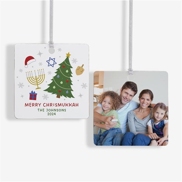 Happy Chrismukkah Personalized Ornament - 48952