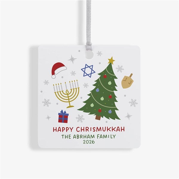 Happy Chrismukkah Personalized Ornament - 48952