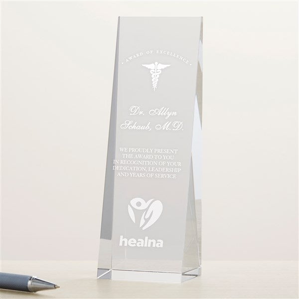 Engraved Logo Slanted Vertical Award  - 48978