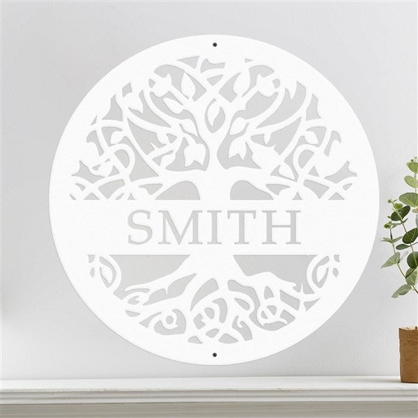 Personalized Tree of Life Steel Sign - 48979D