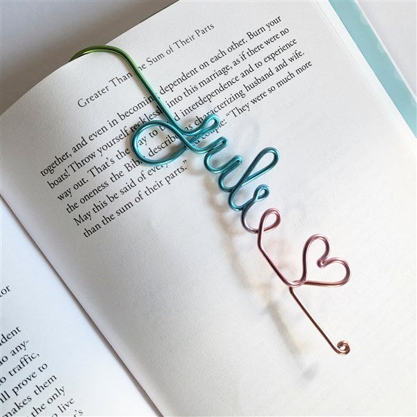 Custom Name Heart Bookmark - 48985D