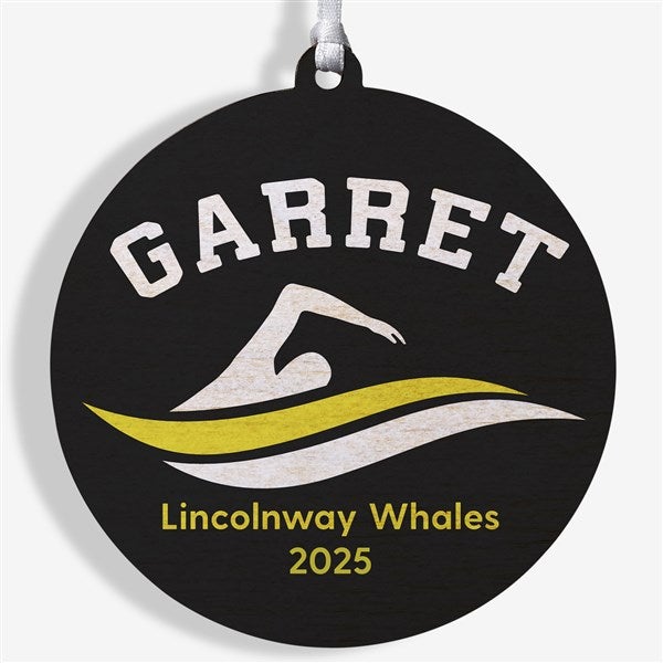 Swimming Personalized Christmas Ornaments - 49005