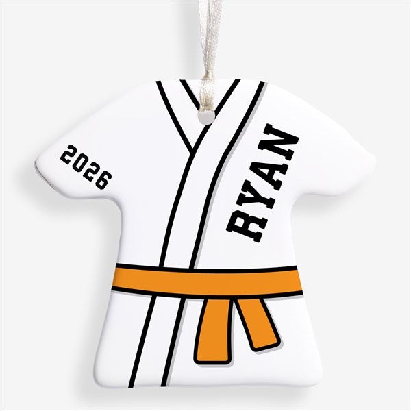 Karate Personalized T-Shirt Ornament - 49041
