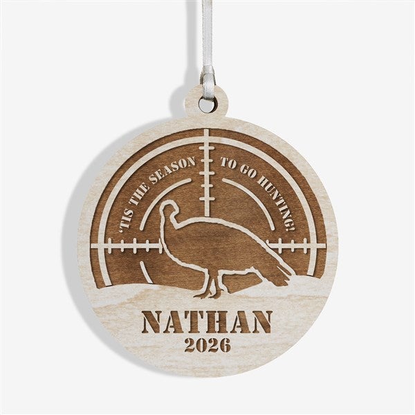 Hunting Personalized 2 Piece Wood Ornament - 49042