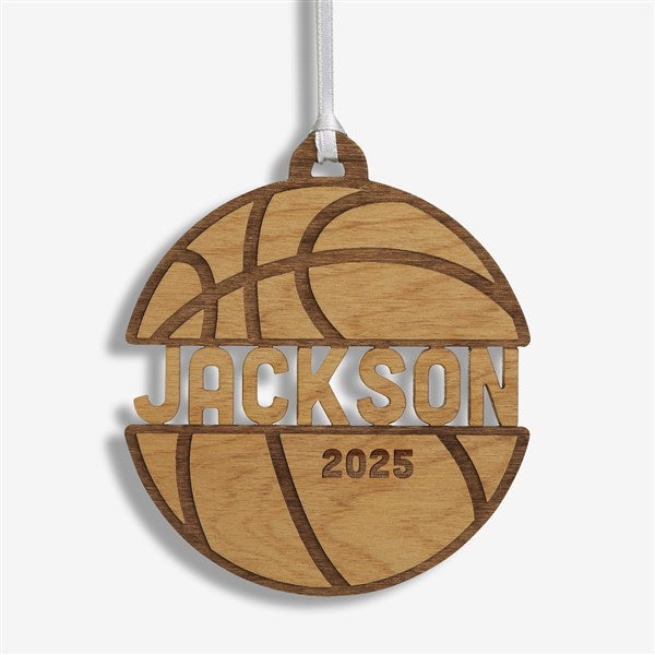 Basketball Personalized Wood Ornament - 49045