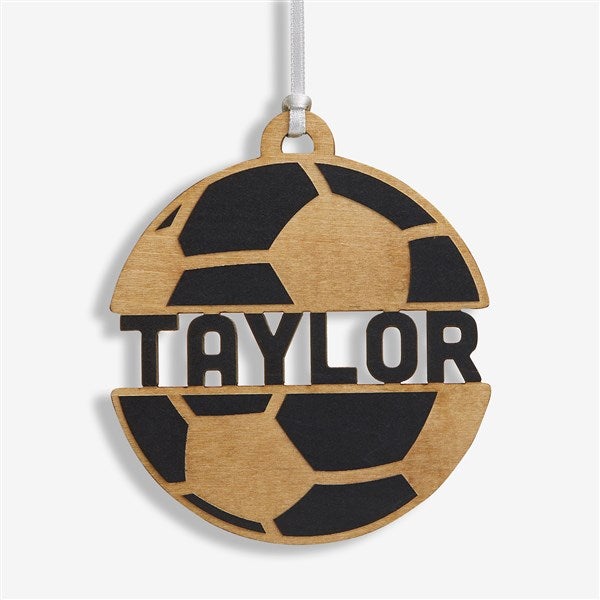 Soccer Personalized Wood Ornament - 49046