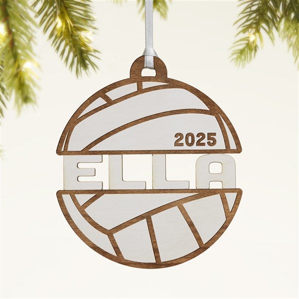 Volleyball Personalized Wood Ornament - 49047