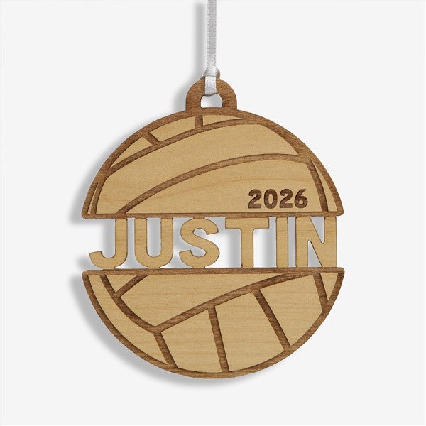 Volleyball Personalized Wood Ornament - 49047