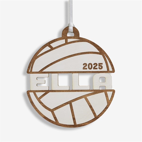Volleyball Personalized Wood Ornament - 49047