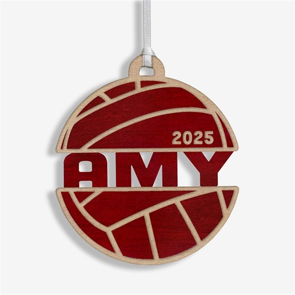 Volleyball Personalized Wood Ornament - 49047