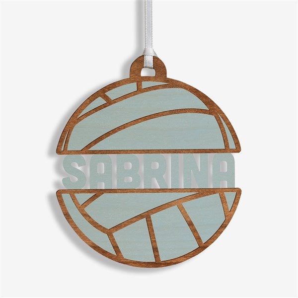 Volleyball Personalized Wood Ornament - 49047