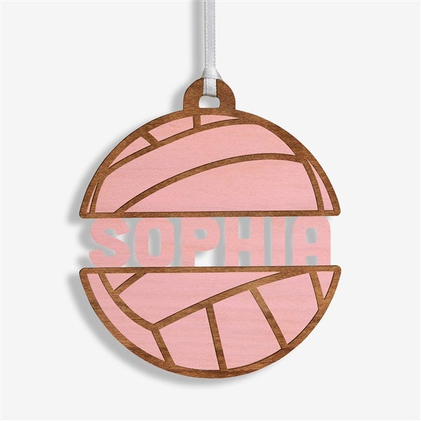 Volleyball Personalized Wood Ornament - 49047