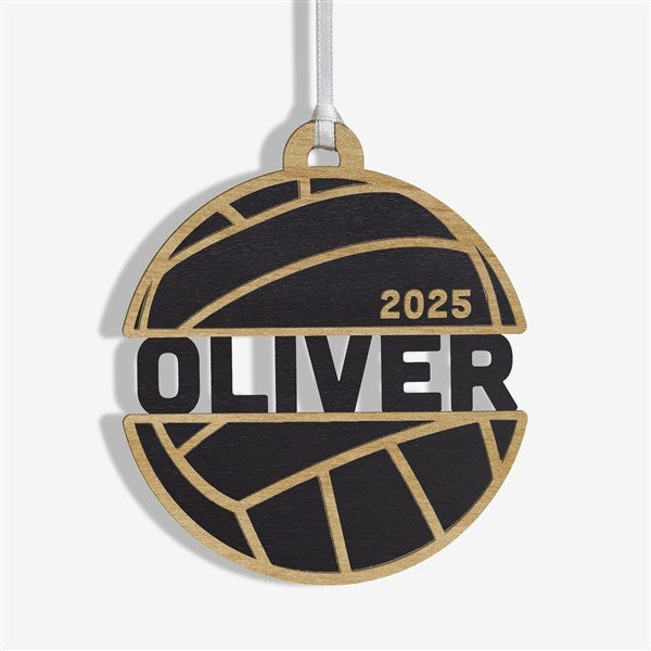 Volleyball Personalized Wood Ornament - 49047