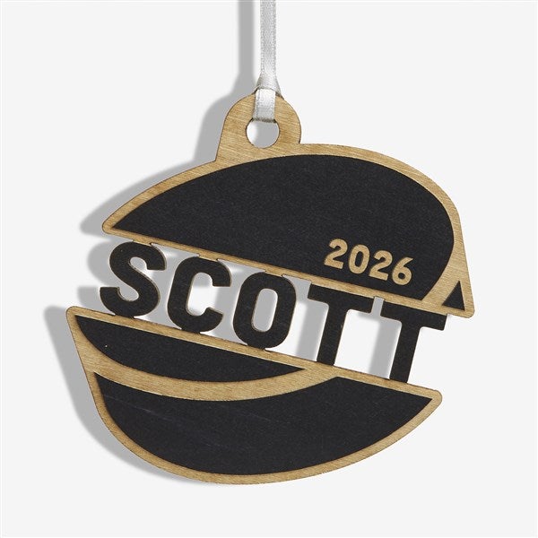 Hockey Personalized Wood Ornament - 49049
