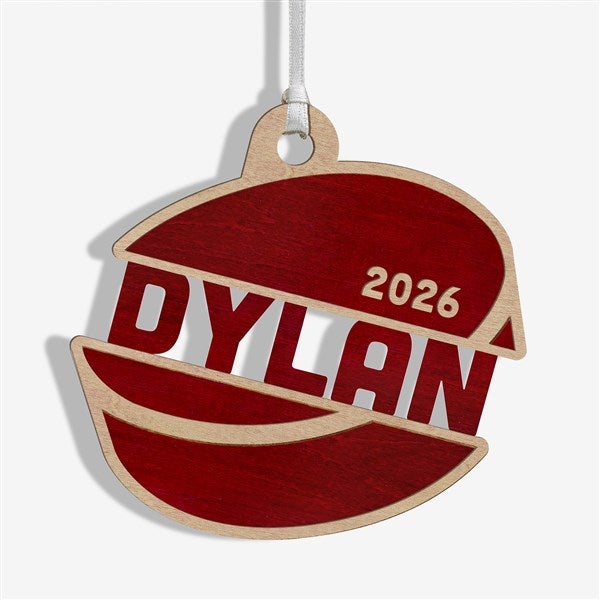 Hockey Personalized Wood Ornament - 49049