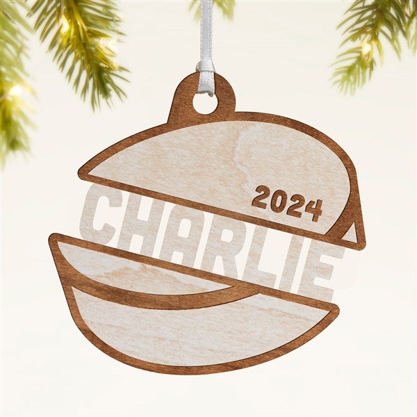 Hockey Personalized Wood Ornament - 49049