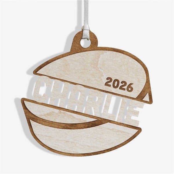 Hockey Personalized Wood Ornament - 49049