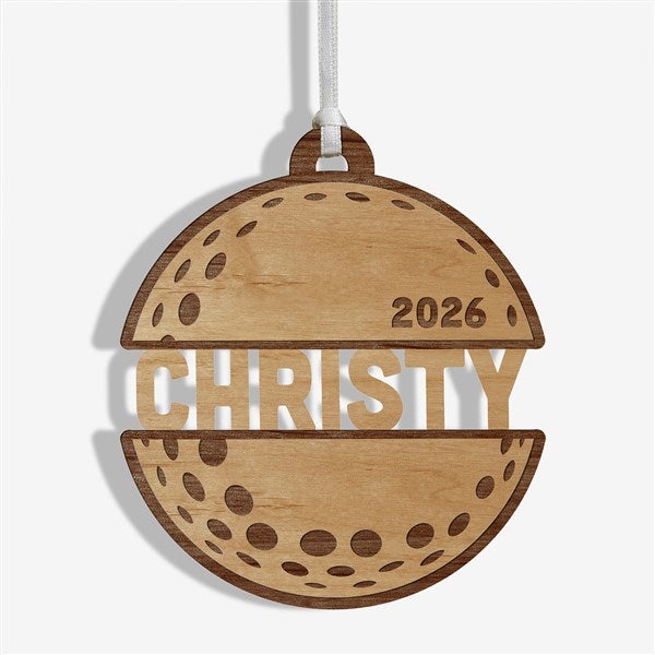 Golf Personalized Wood Ornament - 49050