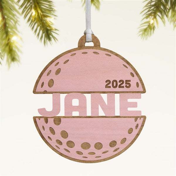 Golf Personalized Wood Ornament - 49050