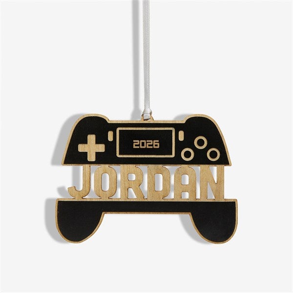 Gamer Personalized Wood Christmas Ornaments - 49053