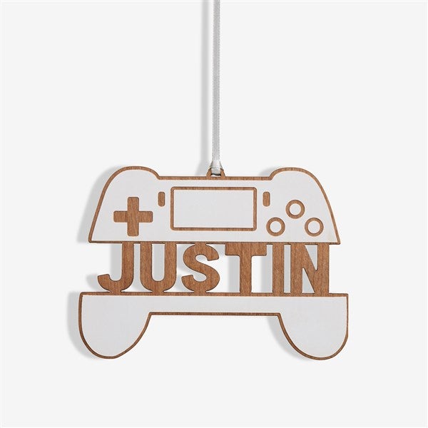 Gamer Personalized Wood Christmas Ornaments - 49053