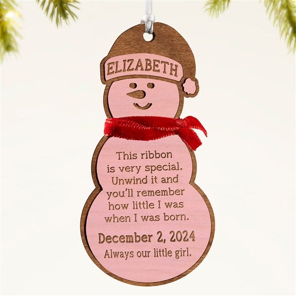 Little One's Measurements Personalized Wood Ornament - 49063