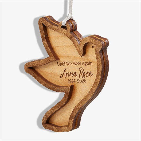 Memorial Dove Personalized Wood Ornaments - 49073
