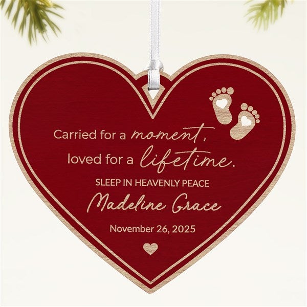 Baby Memorial Personalized Wood Ornament - 49080