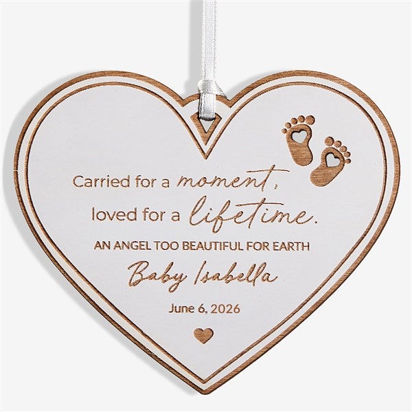 Baby Memorial Personalized Wood Ornaments - 49080