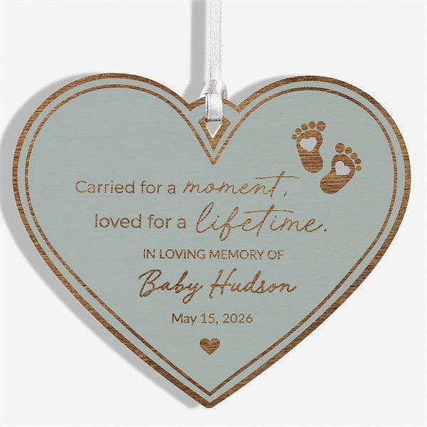Baby Memorial Personalized Wood Ornaments - 49080