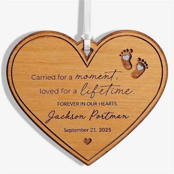 Baby Memorial Personalized Wood Ornaments - 49080