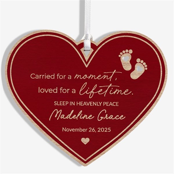 Baby Memorial Personalized Wood Ornaments - 49080
