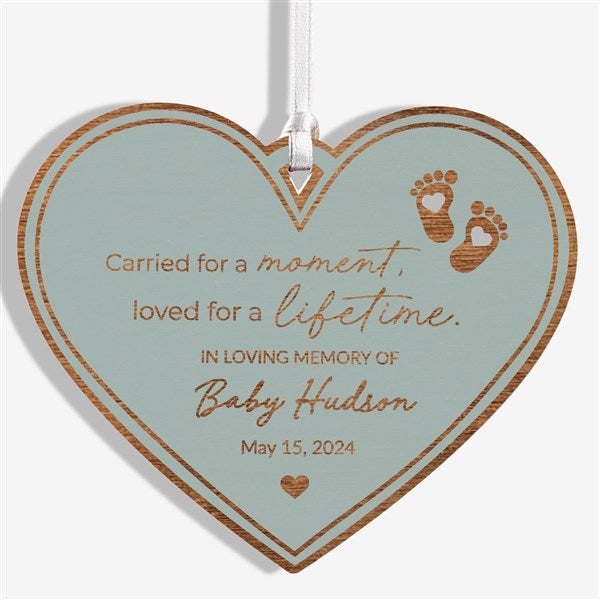 Baby Memorial Personalized Wood Ornaments - 49080