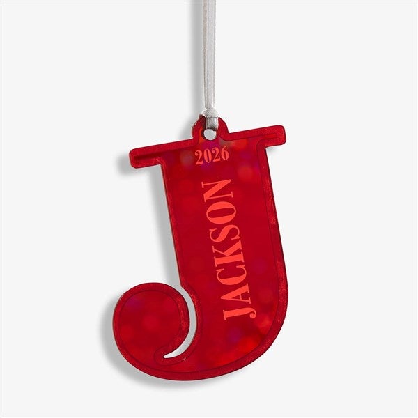 Initial and Name Personalized Acrylic Ornaments - 49086