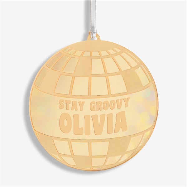 Disco Ball Personalized Christmas Ornaments - 49087